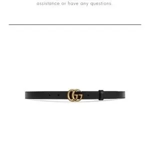 Gucci | Accessories | Slim Black Gucci Belt Sz 995 | Poshmark display picture 1